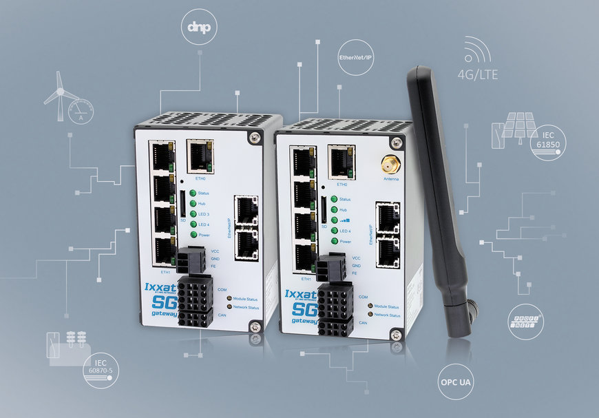 Новые шлюзы Ixxat Smart Grid с поддержкой LTE для работы с протоколами IEC 61850 и IEC 60870